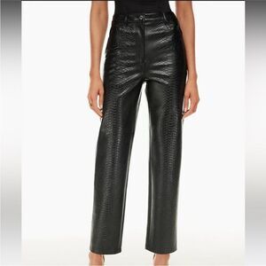 Wilfred Black Textured Pants